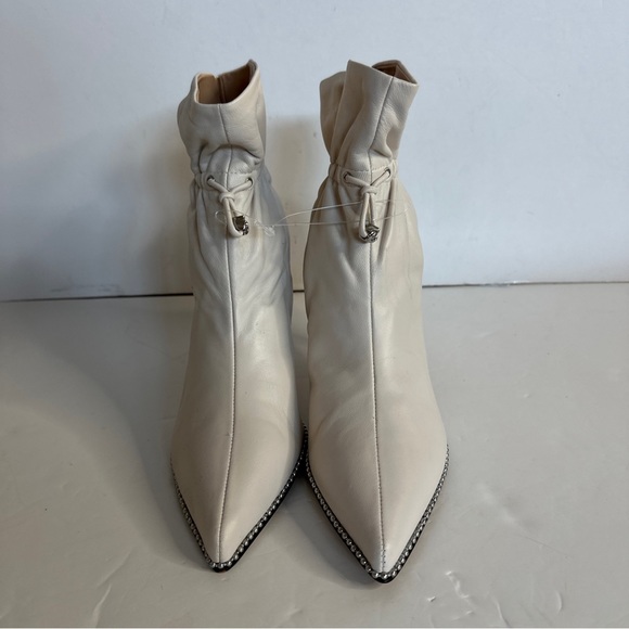 Pre owned Coach Wynie Women's Leather Bootie Size 5 Chalk - Picture 2 of 8